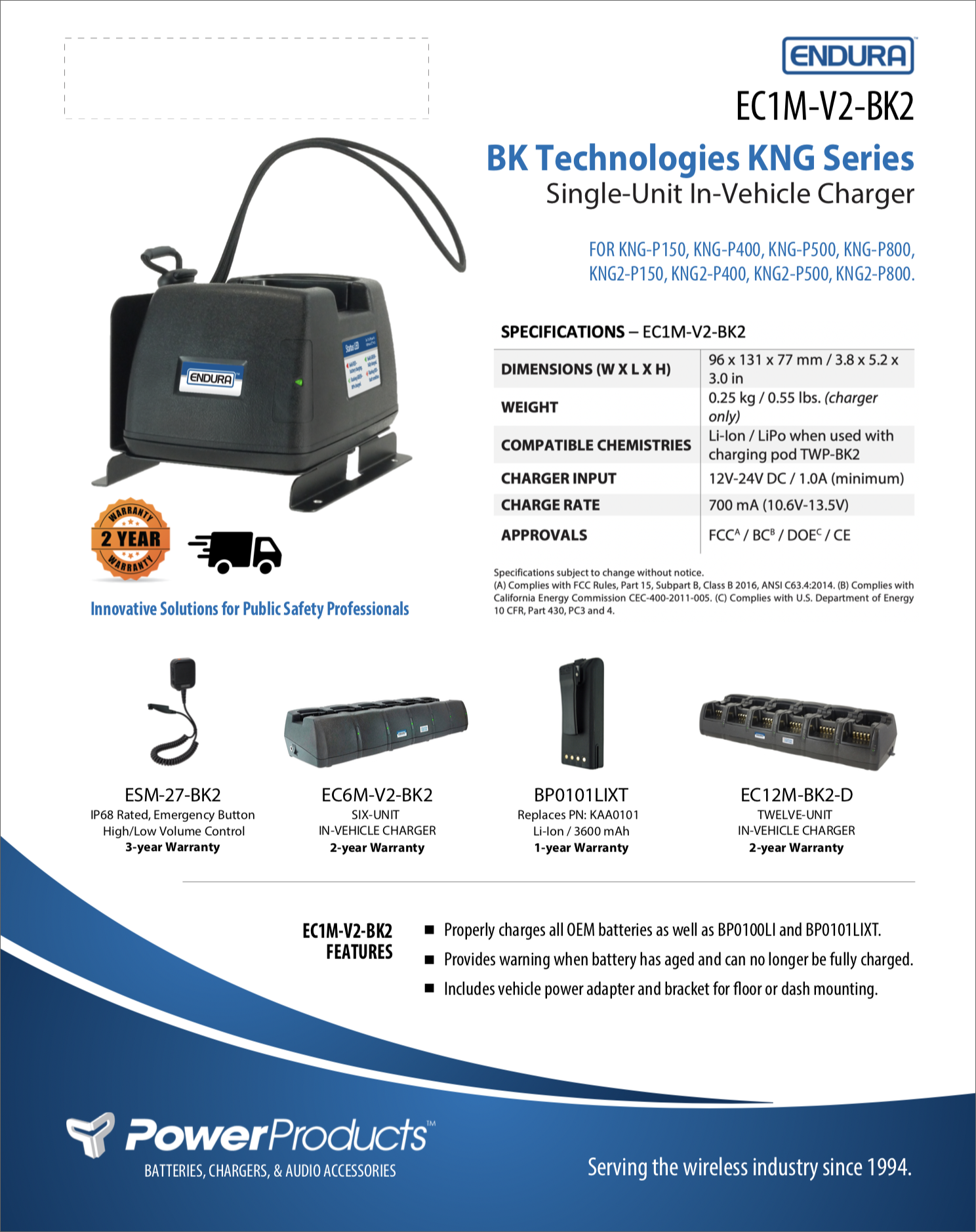 BK King Radio Accessories